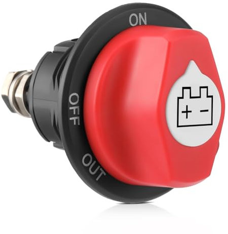 Qerwsdty Coupe-batterie 12-48 V 100 A pour marine, bateau, camping-car, ATV, voiture, véhicule utilitaire.