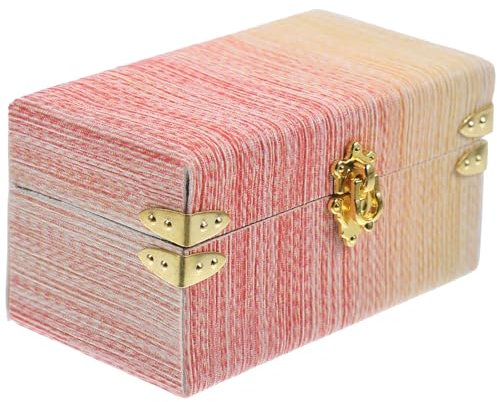 CIYODO Mini Di Valigia in Miniatura Baule Da Viaggio Fatto A Mano Elegante Decorazione Per La Casa