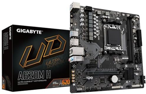 ADMI CPU Motherboard Bundle: AMD Ryzen 5 9600 5.2GHz CPU • Gigabyte A620M H Micro ATX Motherboard