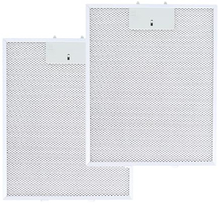 2 Stück Ersatzfilter für Dunstabzugshaube,Dunstabzugshaubenfilter,Öl- und Gasabscheidesieb,universeller luminium-Fettfilter Austauschfilter Metallfettfilter für Küchenabzugshauben (310 * 250 * 9mm)