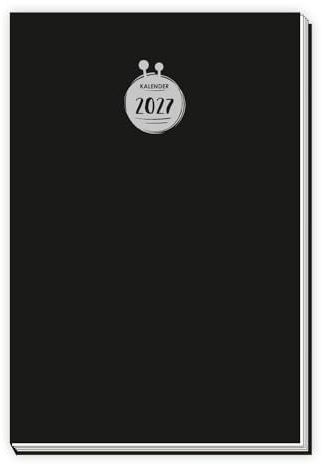 Trötsch Taschenkalender A6 schwarz 2027: Wochenkalender