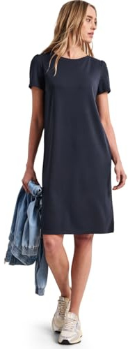 Street One Knielanes Kleid mit Puffärmeln Shadowed Navy 40