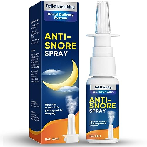 Anti-Schnarch-Spray, Anti-Schnarch-Geräte, Schnarchstopper-Tropfen für besseren Schlaf. Wirksame Lösung gegen Schnarchen, hilft, Rachen und Atemweg