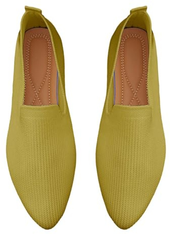 Chaussures plates d'été confortables pour femme - Chaussures de marche orthopédiques respirantes - Chaussures d'extérieur sans lacets - Chaussures à enfiler - Chaussures pieds nus - Pour l'intérieur
