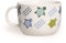 Excelsa Tazze Animals Tazza Jumbo Tartaruga 450 ml, Porcellana, Bianco/Multicolore, 1 unità (Confezione da 1)