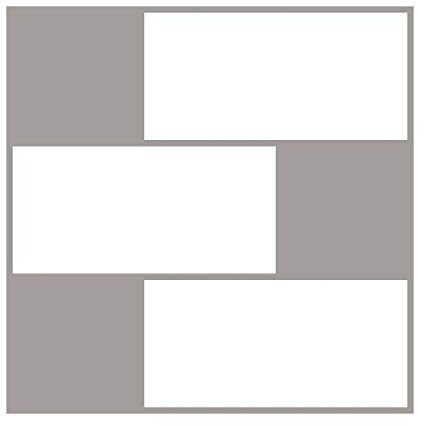 InHome NH2363 Subway Peel and Stick Backsplash Tiles, White/Off-White