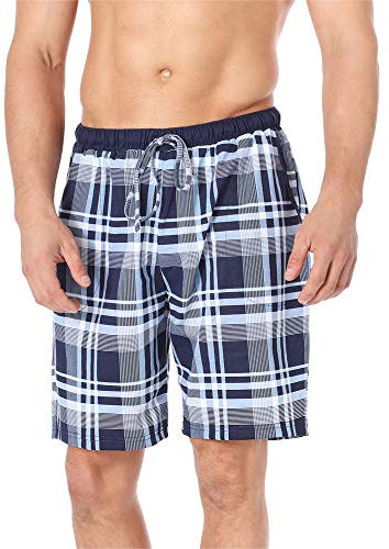 Timone Shorts de Pyjama pour Hommes Confortables pour l'Été Shorts de Sommeil Bas de Pyjama Short Vêtements TI30-114 (Modèle4 (9555408), XL)