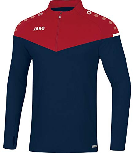 JAKO Herren Ziptop Champ 2.0, Marine/Chilirot, S