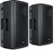 Pronomic E-215 MA Stereo Set - 2 aktive 2-Wege Boxen - Leistung: 2X 120 Watt (RMS) - 15 Woofer + 1,0 Kompressions-Treiber - Bluetooth-Empfänger und MP3-Player mit USB/SD - Monitorschräge