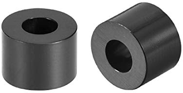 sourcing map 250 Stück ABS Runde Distanzscheibe 3.2 mm Innendurchm. 7 mm Außendurchm. 5 mm Länge für M3 Schraubenblock Schwarz für 3D Drucker TV Wandhalterung Steckdose Pegboard Motorrad