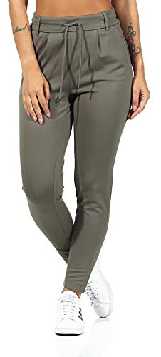 ONLY Damen Onlpoptrash Life Easy Col Pant PNT Noos Regular Fit Hose Mit Kordelzugverschluss Für Lounge Und Freizeit, Bungee Cord,M / 34L