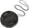 AIHG Universal Center Pinch Snap-on Front Lens Cap 40.5mm 46mm 49mm 52mm 55mm 58mm 62mm 67mm 72mm 77mm 82mm for choose For Canon Nikon Sony Pentax Olympus Fuji Camera with String (49mm)