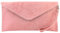 modamoda de T106 - Borsa a tracolla da donna in pelle scamosciata, realizzata a mano in Italia, Salmone, s