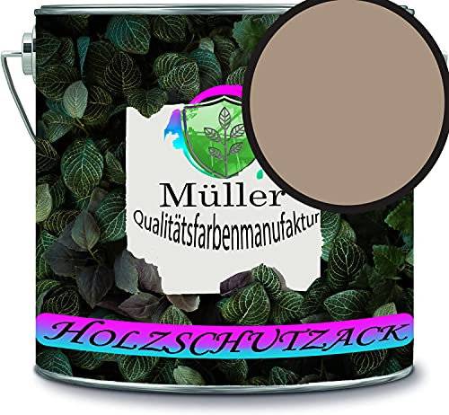 Holzschutzlack Holzlack Holzlasur wetterbeständiger Langzeitschutz Wetterschutzfarbe Holzschutzfarbe RAL 1019 Graubeige // Müller Qualitätsfarbenmanufaktur