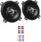 JVC Auto Lautsprecher Boxen CS-J420X 420 Watt 10 cm 2 Wege Koax passend für FIAT Punto 2 188 1999-2007 Türen hinten