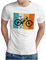 OM3® Mountain Bike T-Shirt - Herren - Fahrrad Retro Style Sunset Rad MTB - Weiß, L