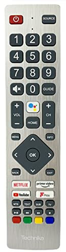 Genuine Voice Remote Control Compatible with Technika 24A23B-HD 24-inch Android Smart TV
