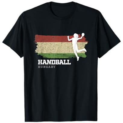 Handballspieler Ungarn Flagge Sport Damen Handball T-Shirt