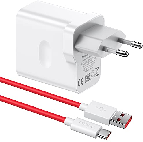 ACAGET 30W USB Ladegerät mit 1M USB C Kabel für OnePlus Nord CE,Schnellladegerät mit USB Typ-C Kabel für OnePlus N10/N100/Nord/8 Pro/8/7T Pro/7/7 Pro/7/6T/6/5T/5,Oppo Find X/Reno4 Z,realme 8/8i/7/7i