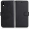 DENDICO Cover per iPhone XR, Premium Portafoglio PU Custodia in PU Pelle, Flip Libro TPU Bumper Caso per iPhone XR, Nero