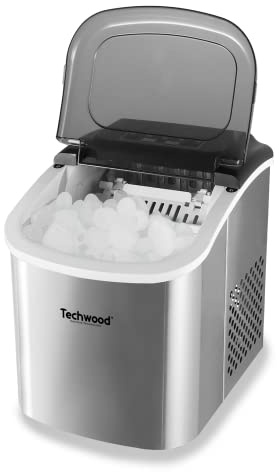 Techwood TMAG-1310 Machine à Glaçons Capacité de production 12 Kg /24h Cycle de production de 9 glaçons entre 7 et 14 minutes en fonction
