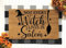 Not Every Witch Lives in Salem Halloween Decor Fall Doormat Witch Doormat Funny Door Mats Witch Hat Fall Decor Welcome Mat Machine Washable Shoe Mat Porch Decor 23.6x15.7 Inch