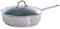 BK Cookware Allround Satinierte Edelstahl-Keramik-Antihaft-Pfanne (28 cm) mit Deckel, induktionsgeeignet, elegantes Hochglanz-Design, Glasdeckel, PFAS-frei, spülmaschinenfest