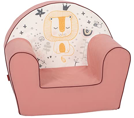 KNORRTOYS.COM 74004 Kindersessel-Löwe Leo Rose, Kleine