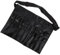 Housoutil Ceinture de pinceaux de maquillage, sac banane imperméable en polyuréthane noir pour 32 pinceaux de maquillage, Noir , 24x24.5cm