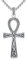 Twoowl Ankh-Halskette für Männer und Frauen, 925er Sterlingsilber, Ankh-Kreuz-Anhänger, antiker ägyptischer Schmuck, Geschenke für Männer und Frauen, Sterling Silber, Kein Edelstein