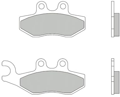 BREMBO 07056XS Bremsbelagsatz Bremsbeläge Vorne und Hinten Kompatibel mit PIAGGIO MOTORCYCLES BEVERLY
