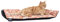 bo&flash Katzenliege für die Fensterbank San Francisco Emmelie – Hochwertiges Katzenbett – Waschbares Katzenbett 62 × 27 × 10 cm – Katzenkissen – rutschfeste Unterseite - Cat Bed
