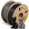 ANYCUBIC Hohe Geschwindigkeit PLA Filament 1.75mm, 2kg High Speed PLA, RFID für Intelligentes Drucken, HS PLA Schwarz&Grau