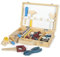 small foot Werkzeugkoffer „Workshop“, mit Werkzeug und Zubehör aus Holz, für Kinder ab 3 Jahren, 12556