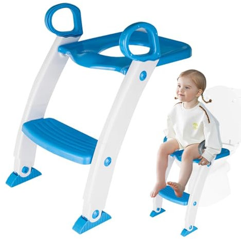 Töpfchen mit Leiter – Verstellbarer Toilettensitz für Kinder