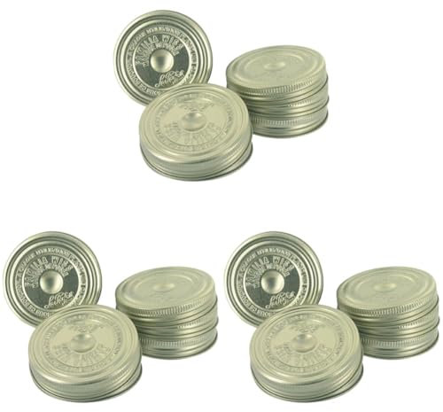 Le Parfait - Sachet de 6 couvercles Familia Wiss - 100mm, Orange (Lot de 3)