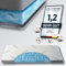 nøvera Gel Topper 140x200cm | Deluxe Gelschaum Topper RG 50 | 7-Zonen Matratzentopper 140x200cm - Hochwertige Bio-Baumwolle | 6cm Matratzenauflage 140x200 | Matratzen Topper 140x200 Mattress toppe
