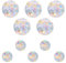 10 Stück Suncatcher Sticker,Prisma Fensteraufkleber,Regenbogen Fensterfolie Folie Fenster,Fenstersticker Vogelschutz Aufkleber für Kristall Unsichtbar Window Rainbow Fensterbilder Glasscheiben Deko
