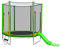7FT Trampoline with Slide, Safety Enclosure Netting, Ladder, Heavy Duty Steel Frame, UV-Resistant, Outdoor & Indoor Use, Max Weight Capacity 100KG, 3-in-1 Design for Active Play