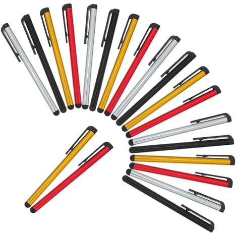 TEMPNAP 20 Stück Kapazitive Stylus Stifte für Tabletten und Computer mit Hoher Empfindlichkeit und Aluminiumlegierung zur Schutz vor Fingerabdrücken