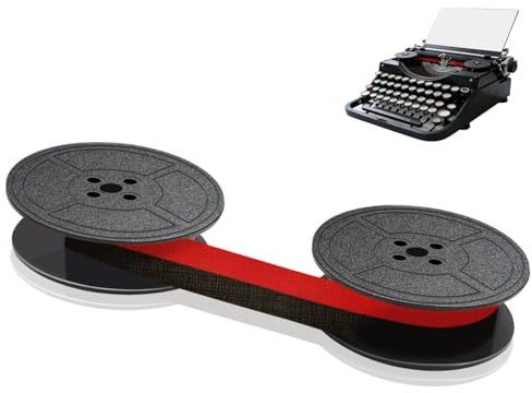 pangutheos Schreibmaschine Farbband, 10M x 13MM Schreibmaschinenband, Farbband Schreibmaschine für DIN 2103 32755 und Andere Alte Schreibmaschinen, Klare und Präzise Druckergebnisse (Rot)