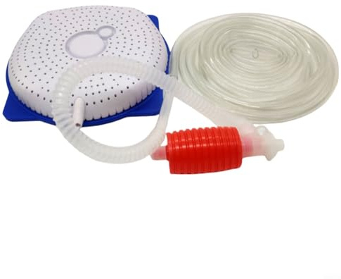 Tidgel Kit de pompe à siphon pour piscine hors sol - Kit de pompe à siphon non électrique pour piscine hors sol - Tuyau de vidange facile - Plastique - 4 pièces