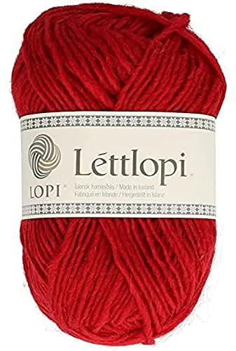 Léttlopi – Lopi Light Worsted Weight 100% filato di lana # 9434 rosso cremisi