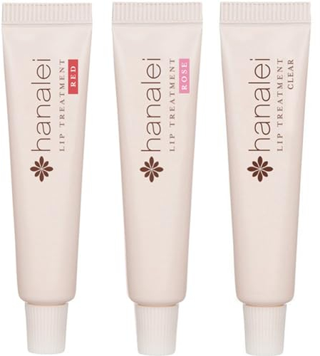 Hanalei Company Lippenbehandlung, hergestellt mit kukui Öl, Sheabutter, Agave, und Traubenkernöl - beruhigt trockene Lippen (Mehrfarbig, 3-Packung (5 g x 3 Röhrchen))