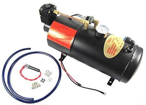 GOWE Air Compressor with 3 Liter Tank for Air Horn Train Truck RV Pickup 125 PSI