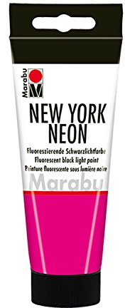 Marabu 12660050334 Noir Couleur de la lumière, Rose Fluo