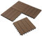 Laneetal WPC Fliesen 11er Set für 1 m², Terrassenfliesen Klicksystem, Balkonfliesen 30x30 cm, Klickfliesen Terrasse Balkon, Bodenfliesen Bodenbelag für außen, Braun