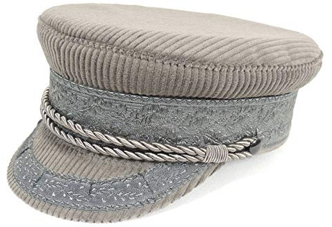 Prinz-Heinrich Mütze in Cord, das Original - Made in Germany (Grau, 58)