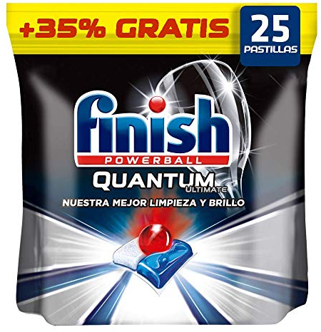 Finish Quantum Ultimate Dishwasher Tablets, Regular - 25 Count