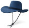 UltraKey Cowboyhut, Sonnenhut, Kunstleder, Wildleder-Reisehut, Westernhut, Sonnenschutz für draußen Gr. Einheitsgröße, navy